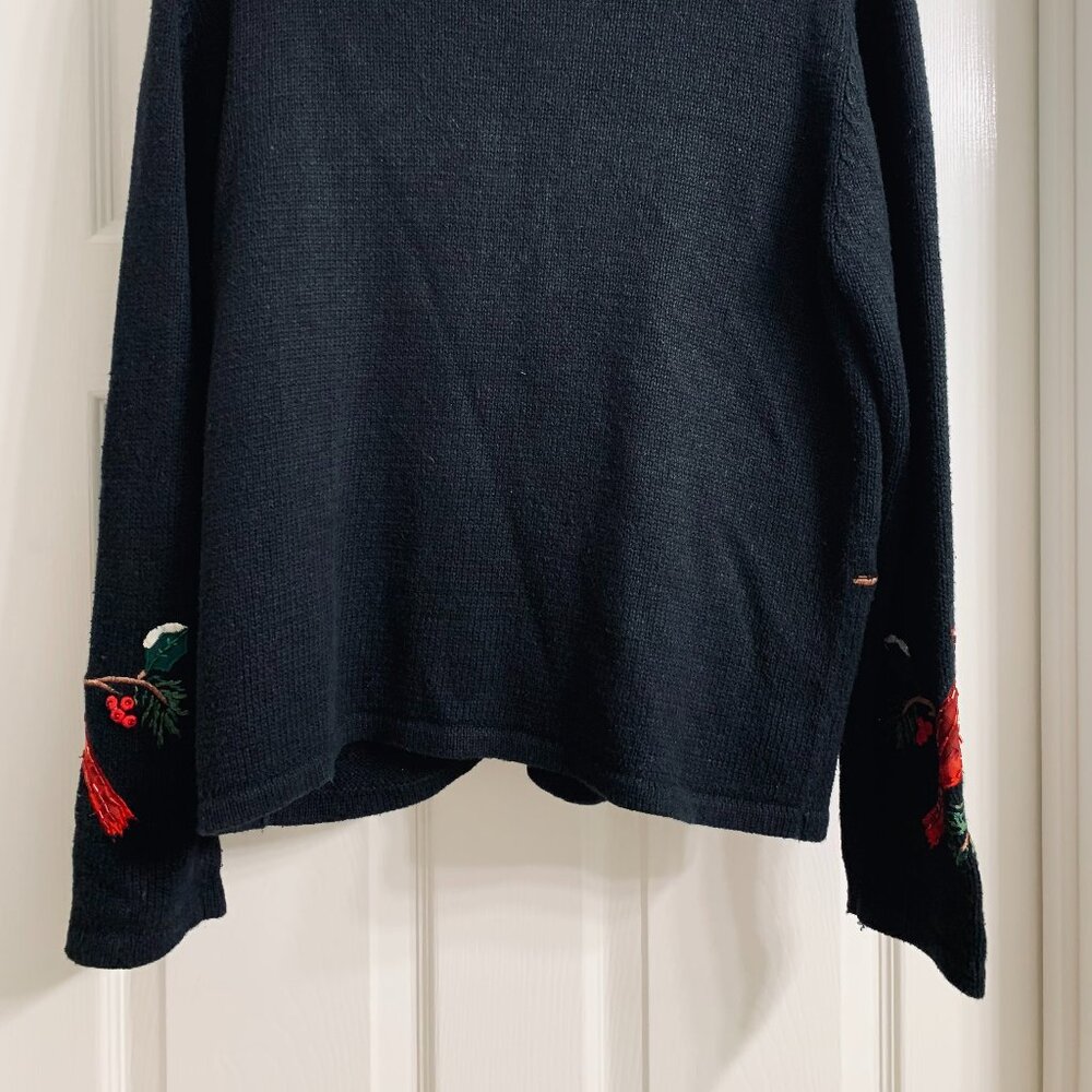Tiara International Vintage Women's Red Cardinal Sweater, Size M - Picture 4 of 6
